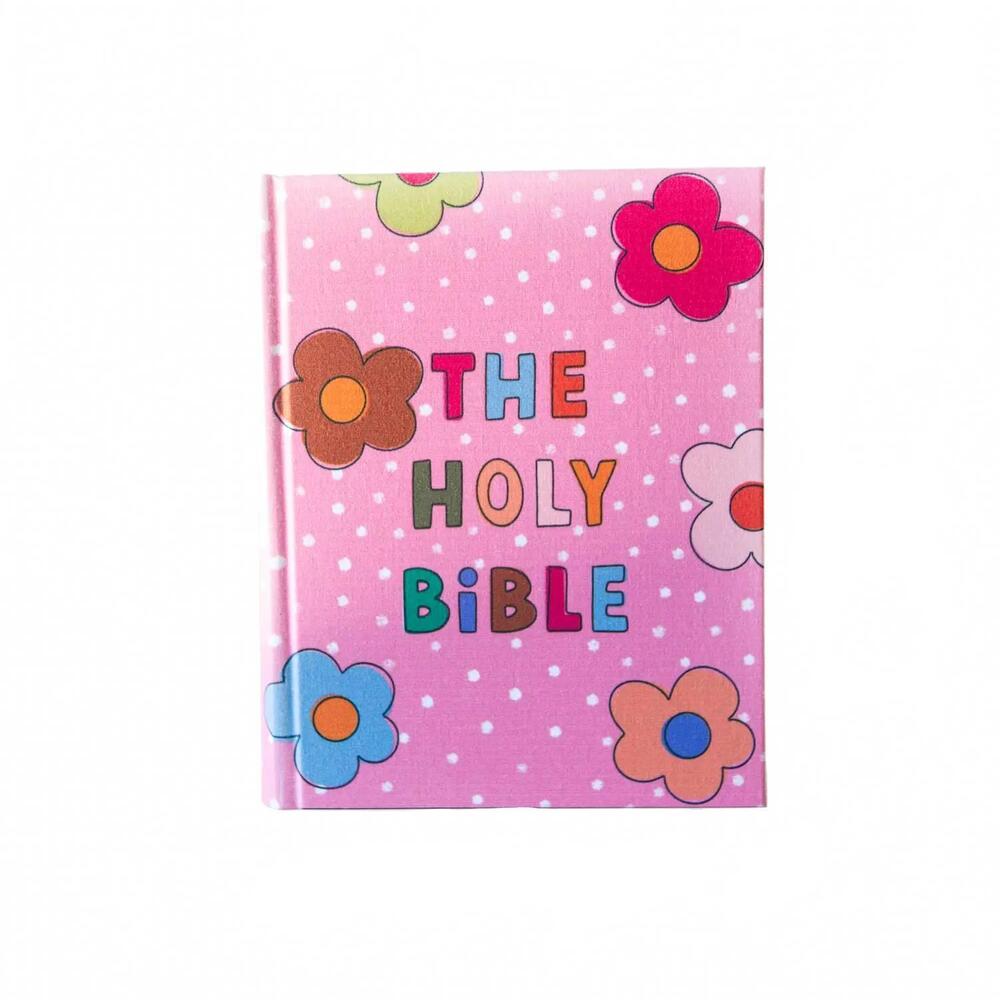 NEW KINGFOLK CO dots and daisies esv journaling bible in pink